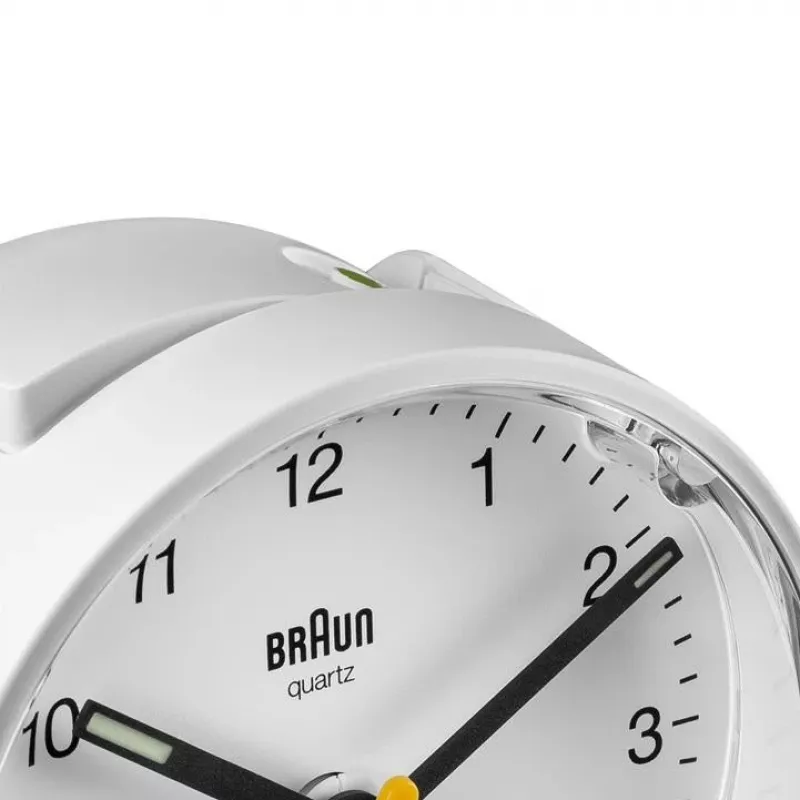 Braun BC01W kvarts äratuskell Valge