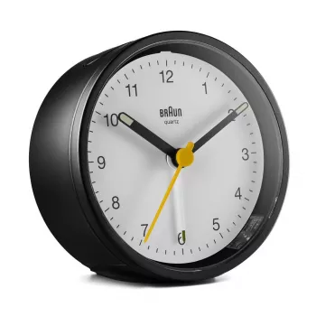 Braun BC12BW kvartskell äratuskell Must, Valge