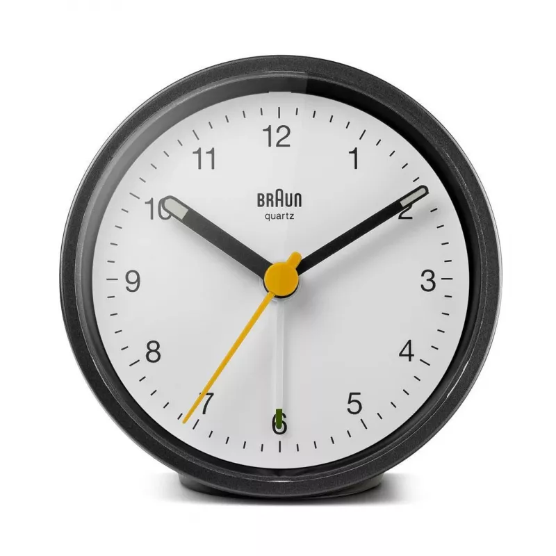Braun BC12BW kvartskell äratuskell Must, Valge