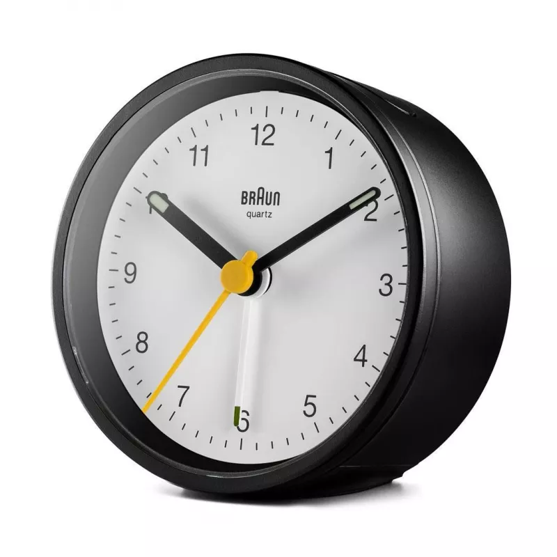 Braun BC12BW kvartskell äratuskell Must, Valge