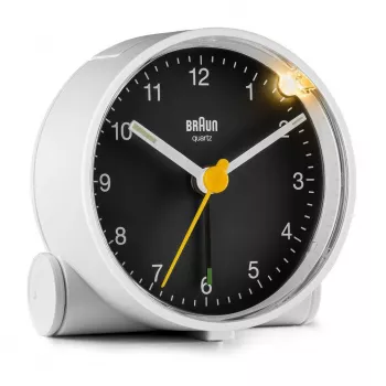 Braun BC01WB kvartsäratuskell Must, Valge