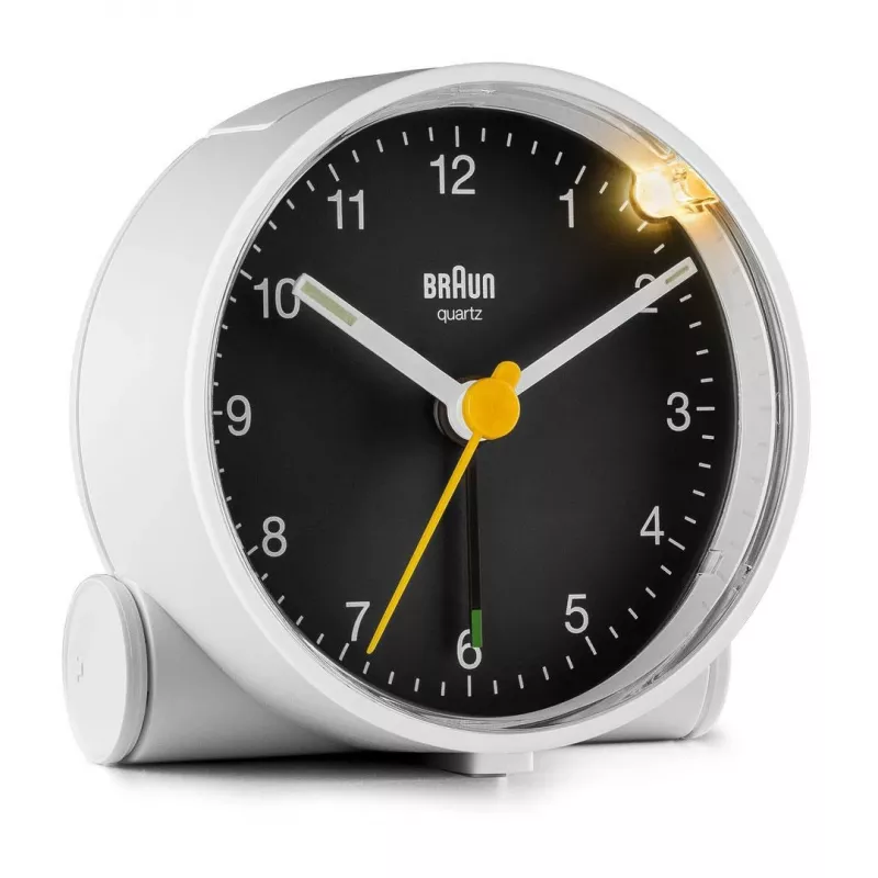 Braun BC01WB kvartsäratuskell Must, Valge