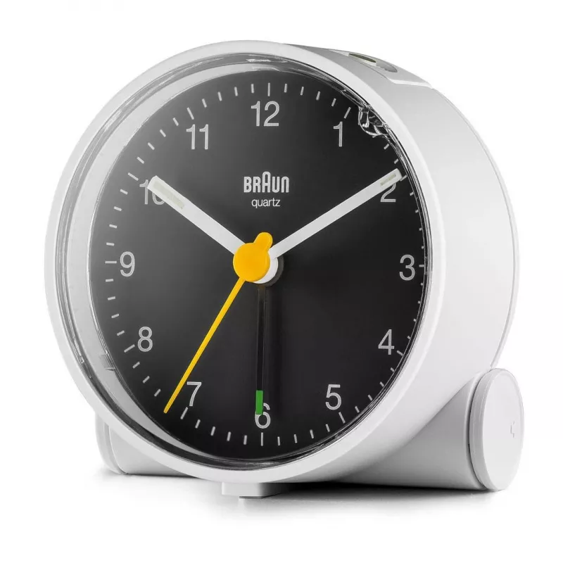 Braun BC01WB kvartsäratuskell Must, Valge