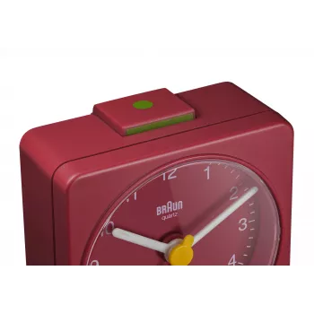 Braun BC02R äratuskell Kvartsäratuskell Punane
