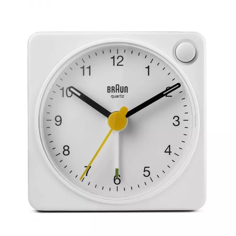 Braun BC02XW kvartskell äratuskellaga Valge