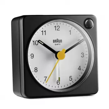 Braun BC02XBW kvarts äratuskell Must, Valge