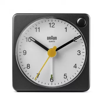 Braun BC02XBW kvarts äratuskell Must, Valge
