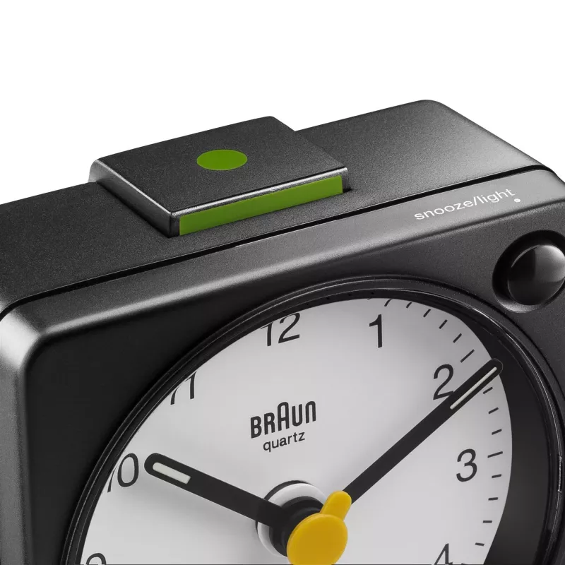Braun BC02XBW kvarts äratuskell Must, Valge