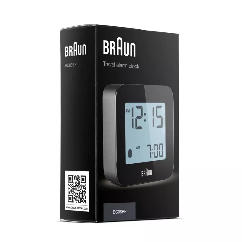 Braun BC08 digitaalne äratuskell must