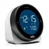 Braun BC24W-DCF seina-/lauakell Raadio teel juhitav kell Ristkülik Must, Valge