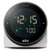 Braun BC24W-DCF seina-/lauakell Raadio teel juhitav kell Ristkülik Must, Valge