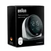 Braun BC24W-DCF seina-/lauakell Raadio teel juhitav kell Ristkülik Must, Valge