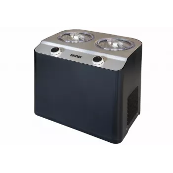 Unold Doppio kompressor-jäätisemasin 2,4 l 250 W must, satiinteras