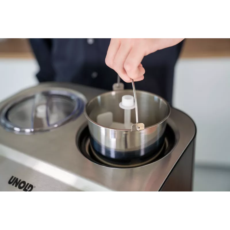 Unold Doppio kompressor-jäätisemasin 2,4 l 250 W must, satiinteras