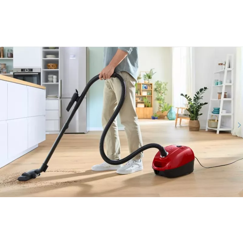 TrummeltoImuimeja Bosch Serie 4 BGD38RD1H, 600 W, 4 L tolmukott, kuivpuhastus, punane