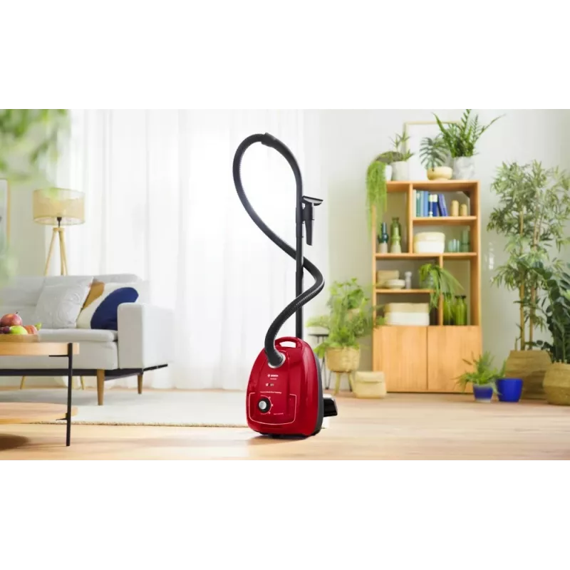 TrummeltoImuimeja Bosch Serie 4 BGD38RD1H, 600 W, 4 L tolmukott, kuivpuhastus, punane