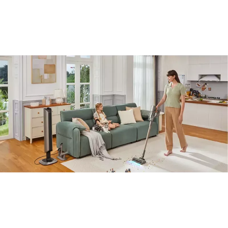 Dreame Z10 Station 2-in-1 juhtmevaba varstolmuimeja ilma kotita, 150 AW, 481 W, tööaeg 65 min, beež