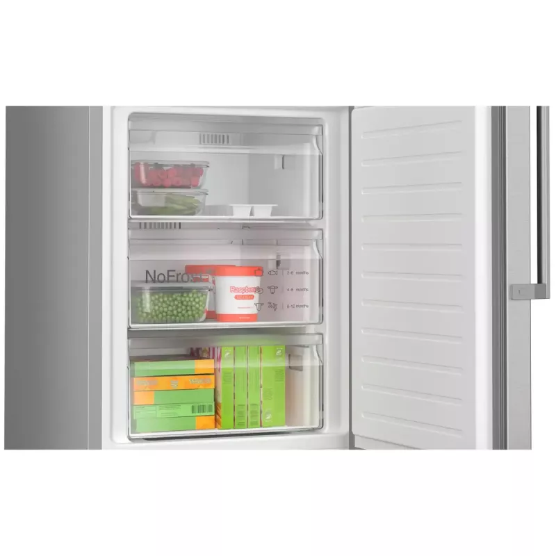Bosch Serie 4 KGN36VICT külmik-sügavkülmik Eraldiseisev 321 L Roostevaba teras