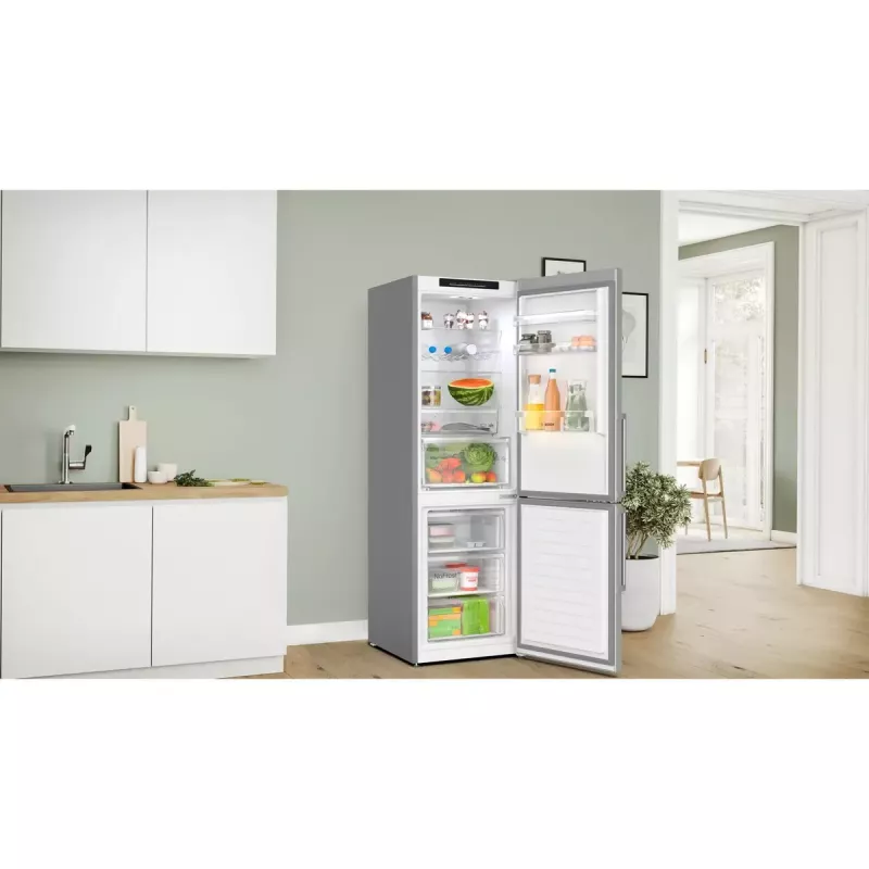 Bosch Serie 4 KGN36VICT külmik-sügavkülmik Eraldiseisev 321 L Roostevaba teras