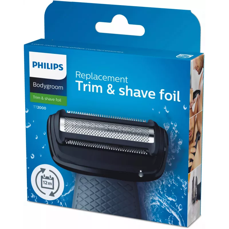 Philips Bodygroom asendusfoolium TT2000/43 Veekindel asendusfooliumist pardlipea