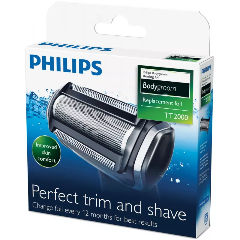 Philips Bodygroom asendusfoolium TT2000/43 Veekindel asendusfooliumist pardlipea