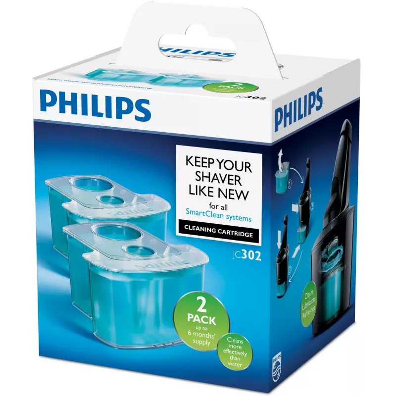 Puhastuskassett Philips JC302/50 2-pakk kahekordse filtreerimissüsteemiga