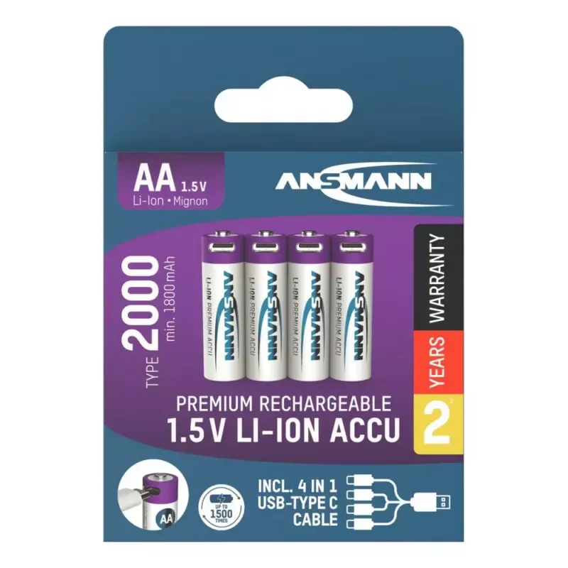 Laetav aku Ansmann 1312-0036 AA liitium-ioon