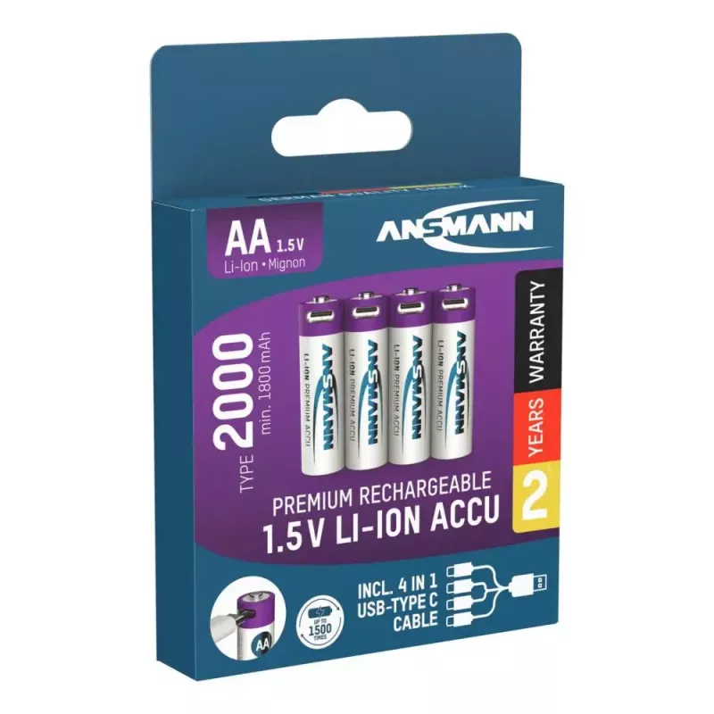 Laetav aku Ansmann 1312-0036 AA liitium-ioon