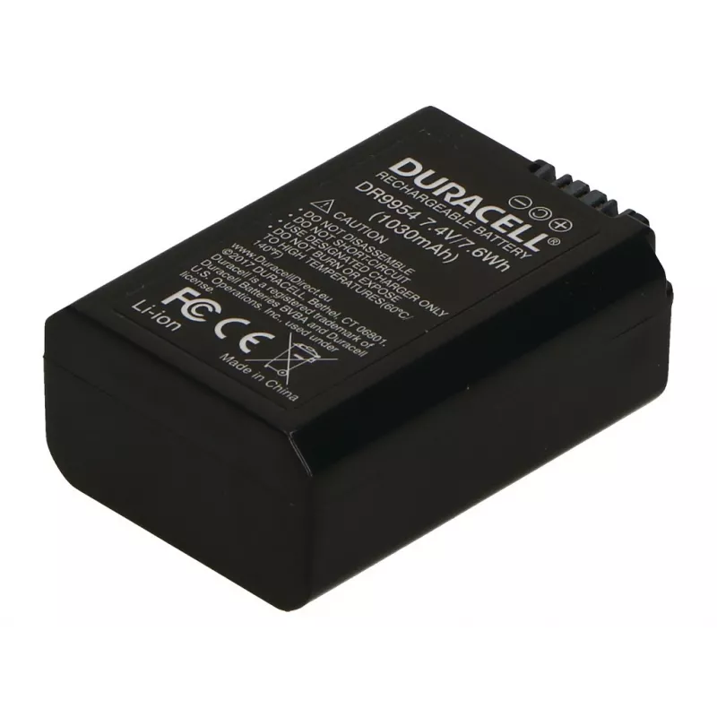 Kaamera aku Duracell DR9954, asendab Sony NP-FW50, 1030 mAh