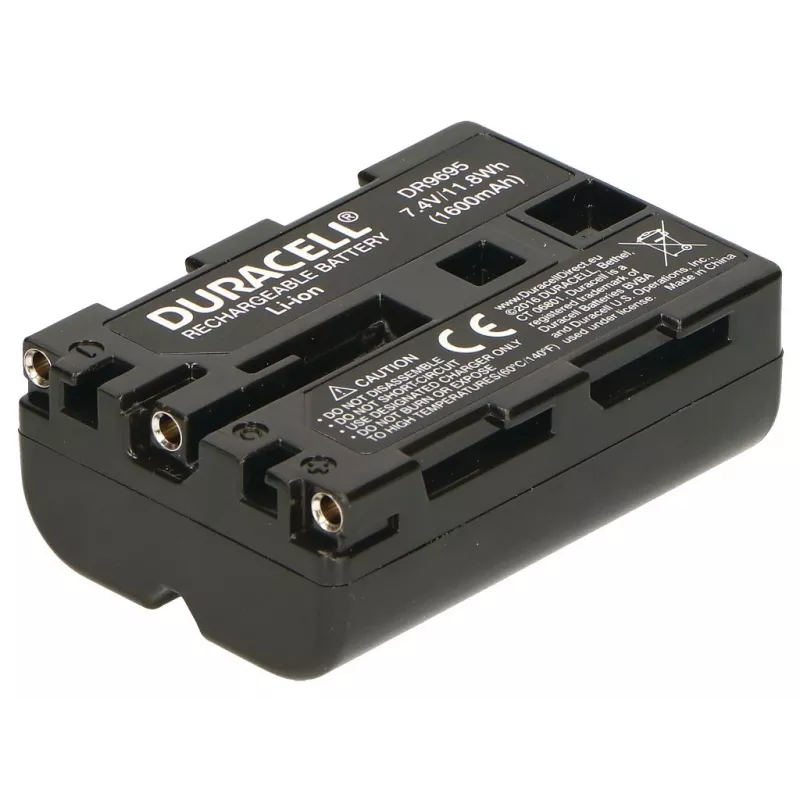 Kaamera aku Duracell DR9695, asendab Sony NP-FM500H, 1600 mAh