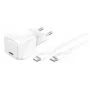 Laadija Belkin WCA008kq1MWH-B6 siseruumide vahelduvvoolu kiirlaadija sülearvuti nutitelefon tahvelarvuti