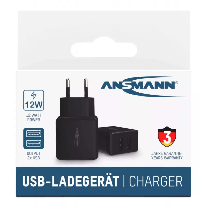 Laadija Ansmann HC212 Universal Must AC Indoor