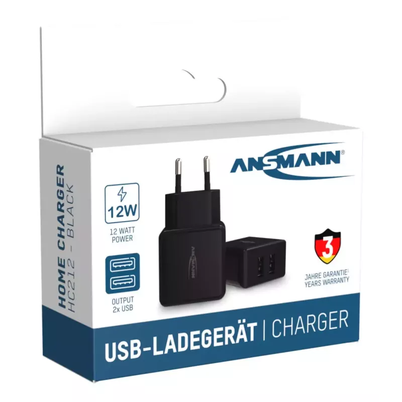 Laadija Ansmann HC212 Universal Must AC Indoor
