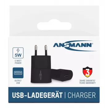 Laadija Ansmann HC105 universaalne must vahelduvvoolu sisetingimustesse