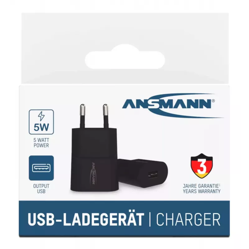 Laadija Ansmann HC105 universaalne must vahelduvvoolu sisetingimustesse