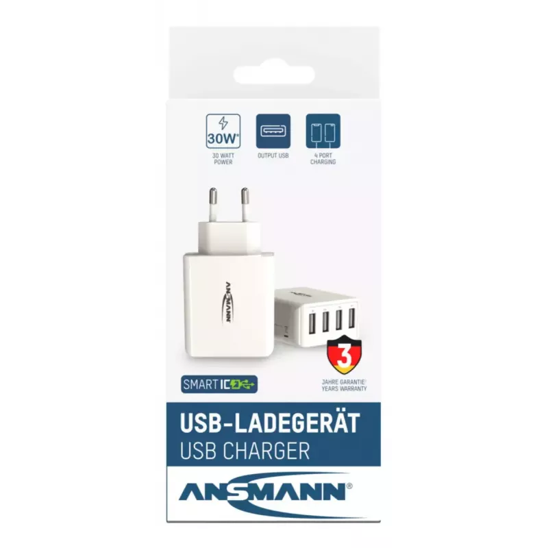 Laadija Ansmann HC430 Universal Valge AC Indoor
