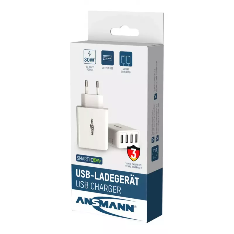 Laadija Ansmann HC430 Universal Valge AC Indoor