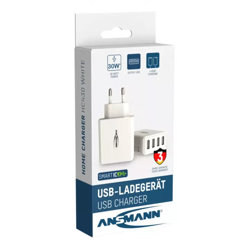 Laadija Ansmann HC430 Universal Valge AC Indoor