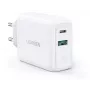 Ugreen 60468 mobiilseadme laadija tahvelarvuti, telefon, universaalne Valge Vahelduvvool Kiirlaadimine Siseruumides