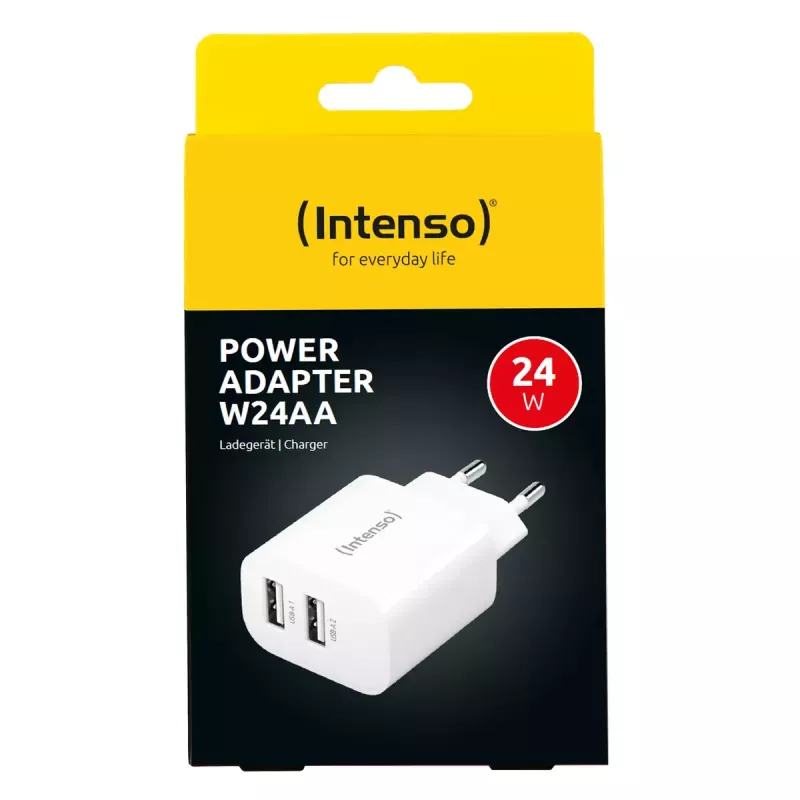 Siselaadija Intenso POWER ADAPTER 2XUSB-A/7802412 Universal Valge AC