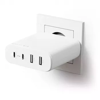 Laadija ALOGIC 4X100 Universal Valge USB Indoor
