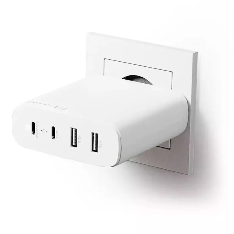 Laadija ALOGIC 4X100 Universal Valge USB Indoor