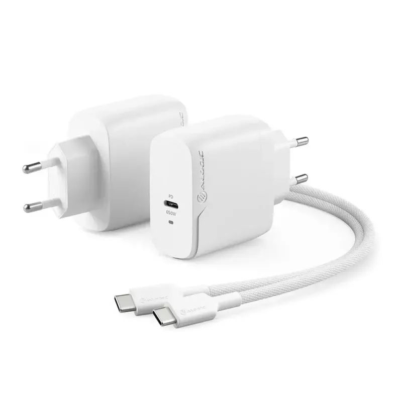 Vahelduvvoolulaadur ALOGIC 1X65 Universal Valge