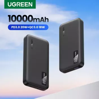 Ugreen 25742 akupank Liitium-ioon (Li-Ion) 10000 mAh Must