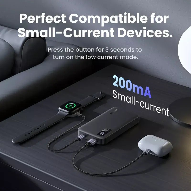 Ugreen 25742 akupank Liitium-ioon (Li-Ion) 10000 mAh Must