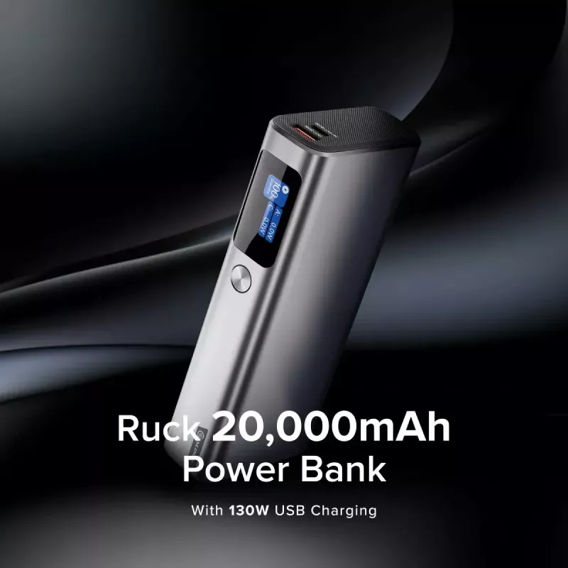 Akupank ALOGIC Ruck 20000mAh, 130W USB-laadimine