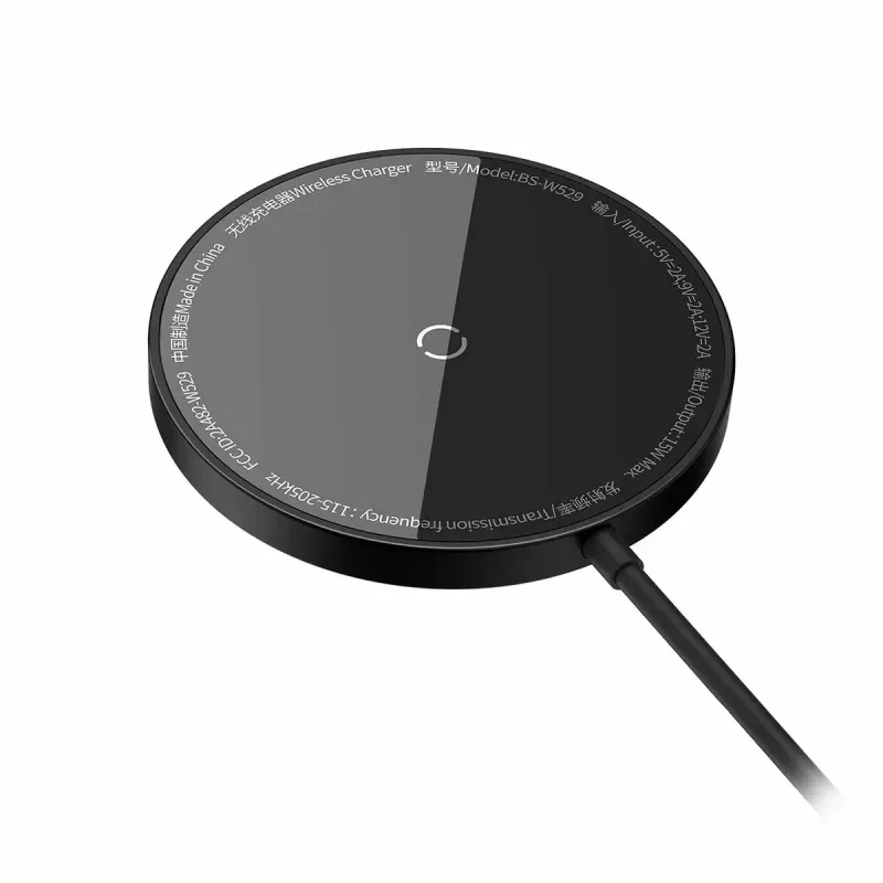 Laadija Baseus CCJJ040001 Juhtmeta Sisekasutuseks USB Must nutitelefonidele