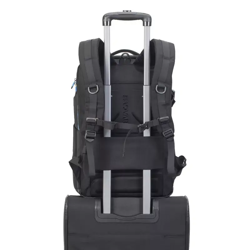 Rivacase 7860 seljakotikott sülearvutile, kuni 43,9 cm (17,3 tolli), polüester, must/sinine