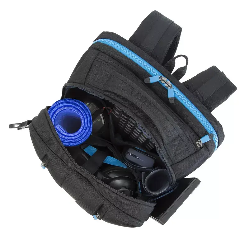 Rivacase 7860 seljakotikott sülearvutile, kuni 43,9 cm (17,3 tolli), polüester, must/sinine