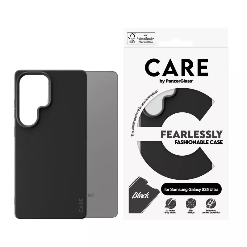 PanzerGlass CARE™ by ® ümbris must Samsung Galaxy S25 Ultra